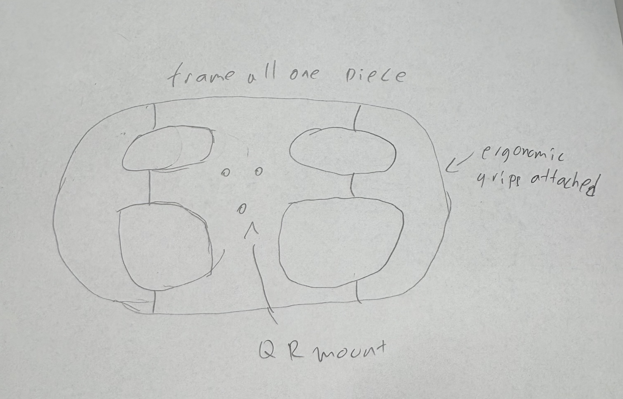 One-Piece Closed Frame original concept sketch