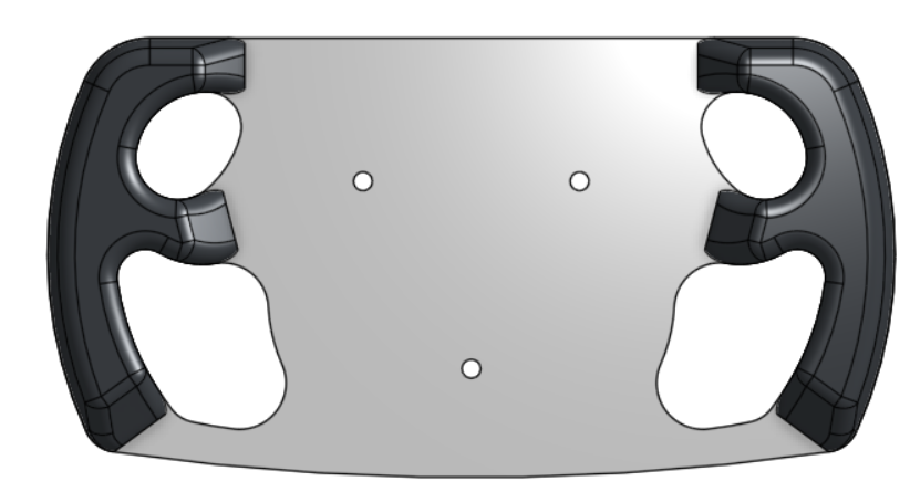V2 / Optimized steering wheel front CAD